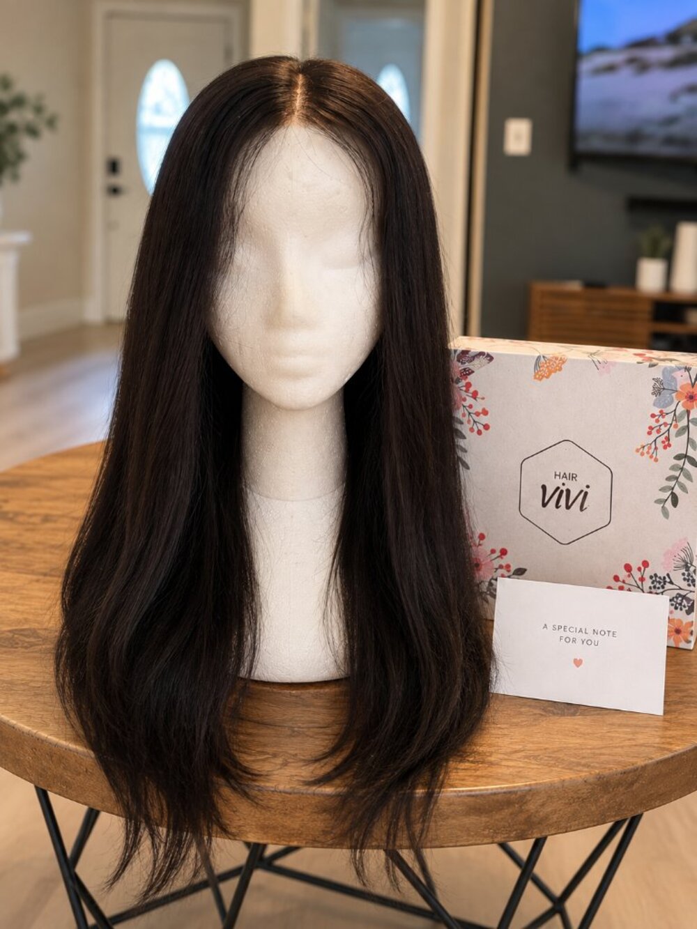 HairViVi Victoria 18” Human Hair Lace Front Wig – Indian Virgin Hair – Medium